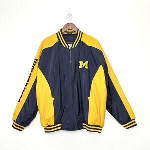 VTG Michigan Wolverines Varsity Jacket XXL Steve & Barry’s NCAA Bomber Y2K